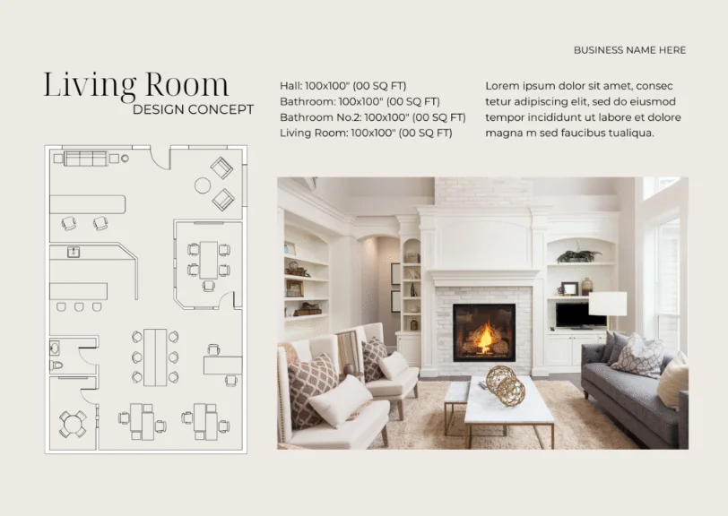 Room Design with Real Photography
