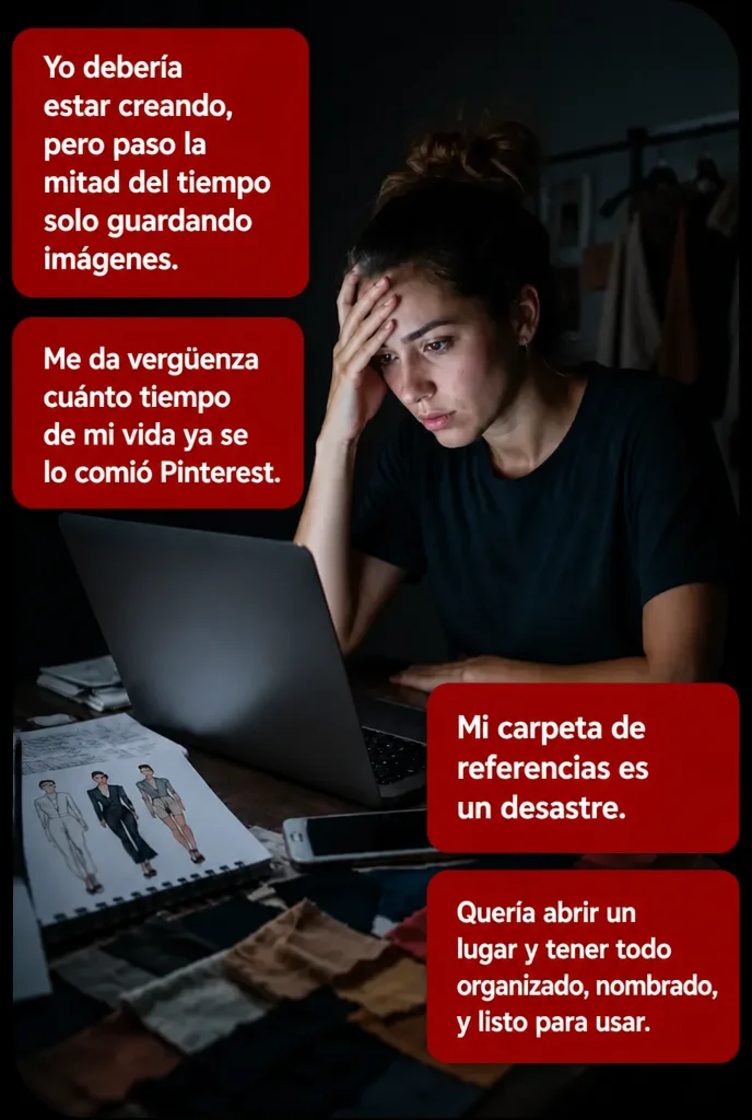 Problemas y frustración buscando referencias en Pinterest